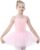 STELLE Girl’s Cotton Camisole Dress Leotard for Dance, Gymnastics and Ballet(Toddler/Little Girl/Big Girl) – Pink – 7-8 years