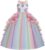 FMYFWY Unicorn Costume for Girls Sleeveless Long Tulle Birthday Pageant Party Dress Carnival Cosplay Fancy Dress Up Halloween Christmas Wedding Prom Gown