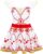 Jurebecia Felicie Ballerina Dress Girls Ruffle Sleeve Ballet Dance Birthday Party Clothes Red Age 1-8 Years